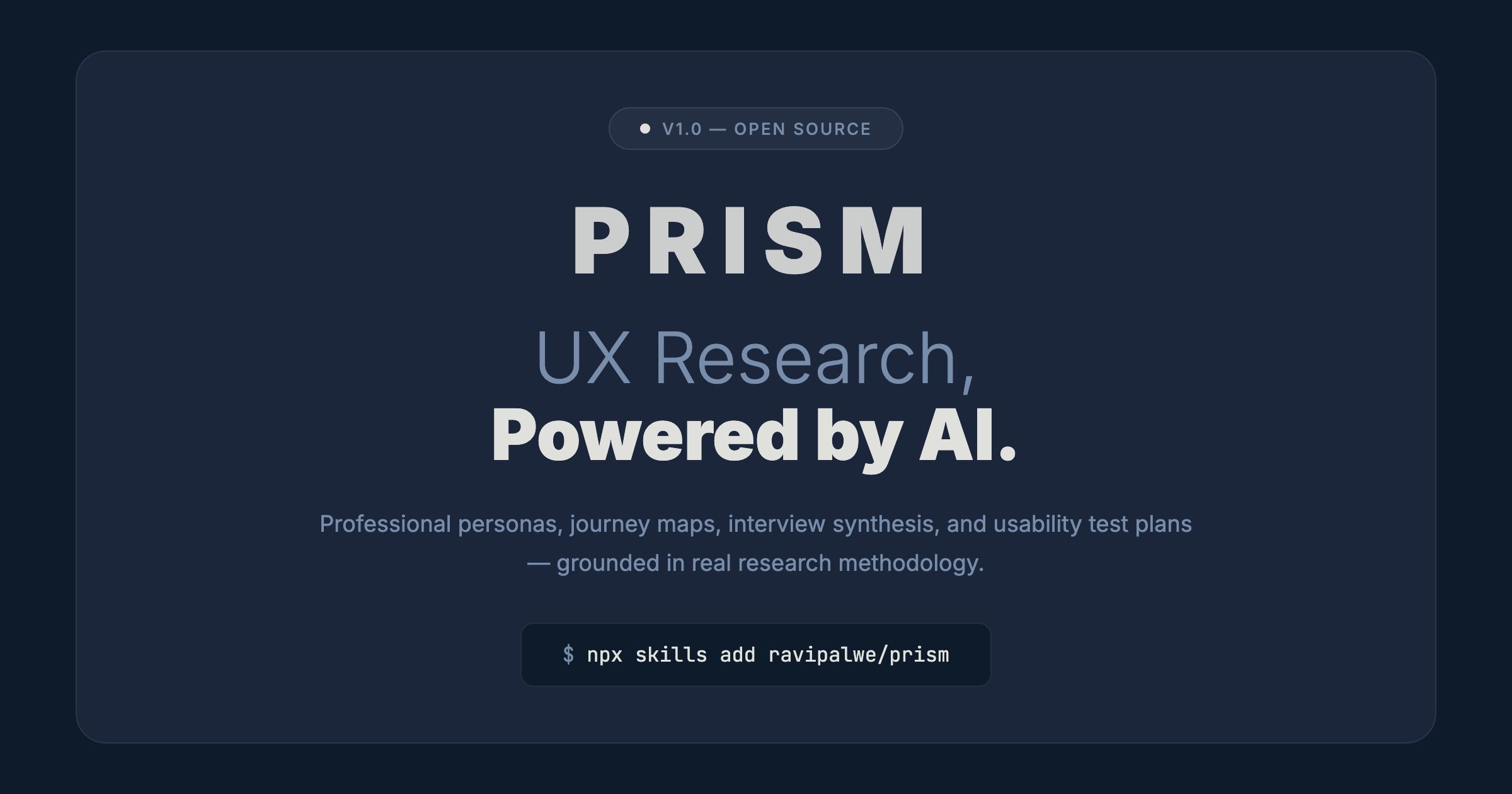 PRISM — People Research & Insight System for Makers